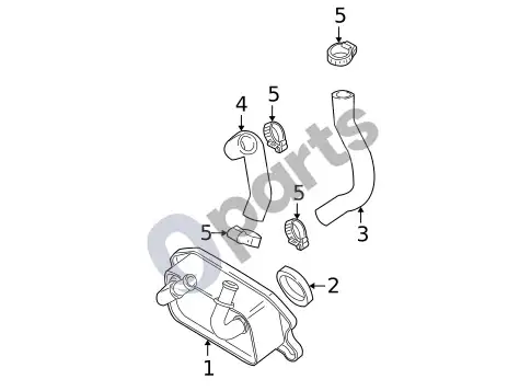Volvo S60 alyvos aušintuvas – schema