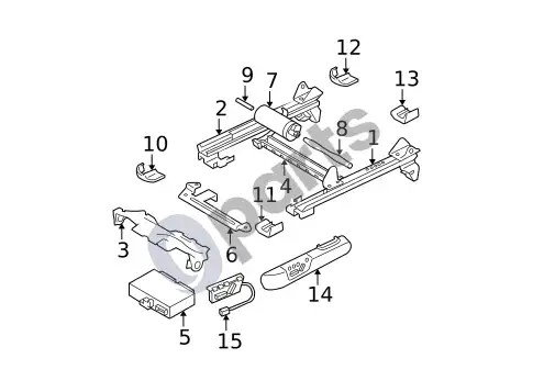 Volvo S60 elektrinės sėdynės (1) – schema