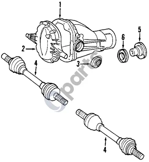 Volvo S60 kardaninis velenas – schema