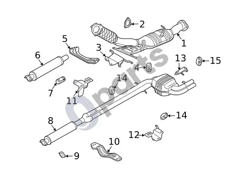 Volvo S60 katalizatorius – schema