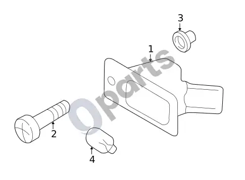 Volvo S60 numerio apšvietimo žibintai – schema