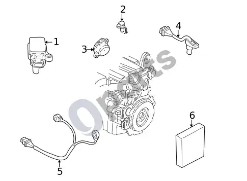 Volvo S60 uždegimo sistema (1) – schema