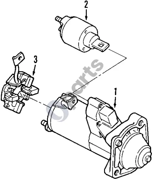 Volvo S60 starteris (1) – schema