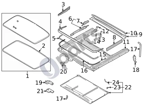 Volvo S60 stoglangis – schema