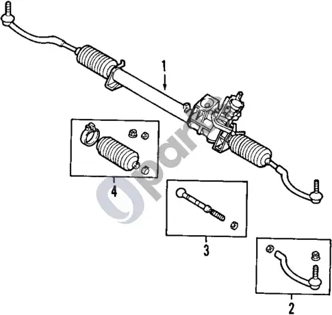 Volvo S60 vairo stiprintuvo siurblys ir žarnos – schema
