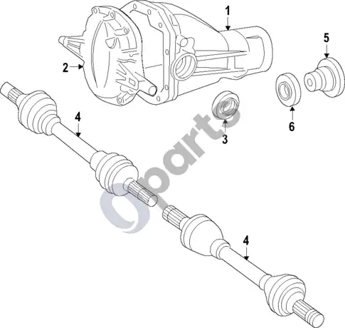 Volvo XC60 diferencialas – schema