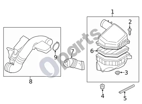 Volvo XC60 filtrai (1, 2014 3 2) – schema