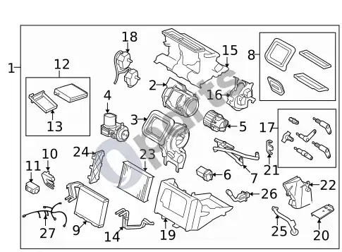 Volvo XC60 šildytuvas (2014 3 2) – schema