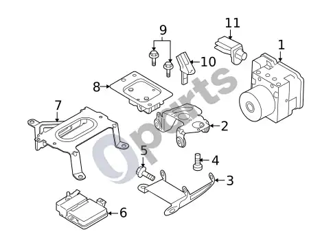 Volvo XC60 stovėjimo stabdys (1, 2014 T6) – schema