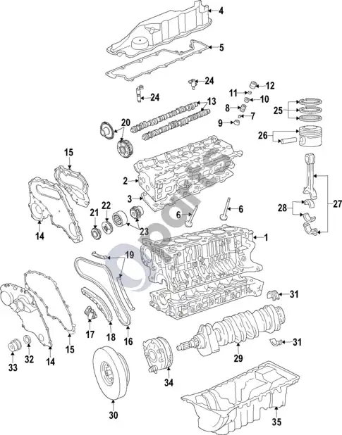 Volvo XC60 alyvos karteris – schema