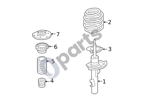 Volvo XC60 guoliai – schema