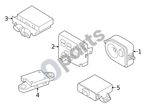 Volvo XC60 apsaugos nuo vagystės sistema (1) – schema