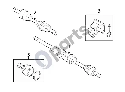 Volvo XC60 varantieji pusašiai – schema