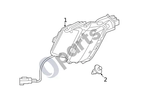 Volvo XC60 stovėjimo žibintai – schema