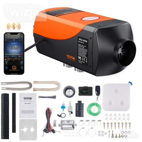 VEVOR stovėjimo šildytuvas 8KW su Bluetooth valdymu ir pulteliu