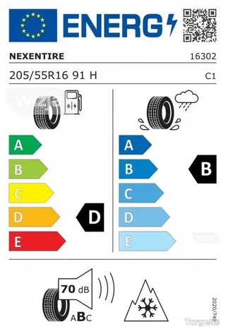 1x ŽIEMINĖ PADANGA 205/55R16 Nexen Winguard Sport 2 16302 – nuotrauka 6