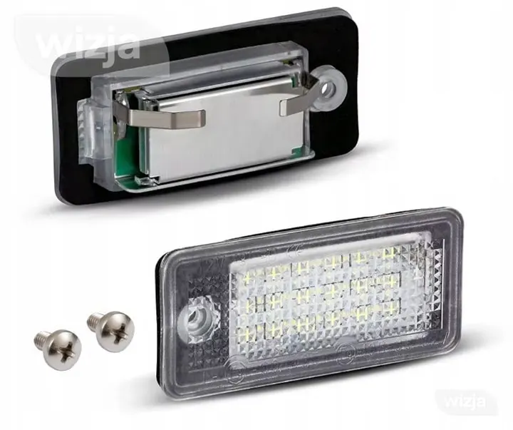 VALSTYBINIO NUMERIO APŠVIETIMO LED LEMPUTĖS AUDI A3 8P A4 B6 B7 A6 C6 7