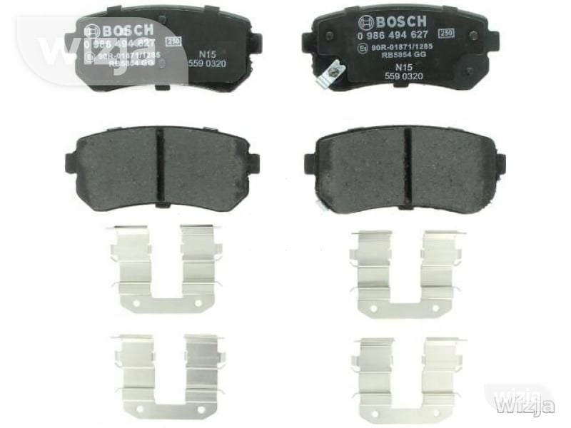 BOSCH Stabdžių kaladėlių komplektas 0 986 494 627