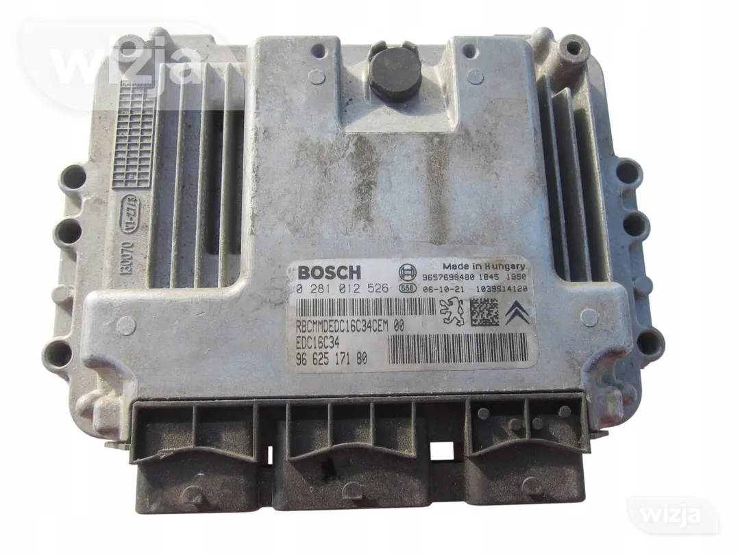 Valdiklis ECU 0281012526 9662517180 CITROEN PEUGEOT 1.4 HDI