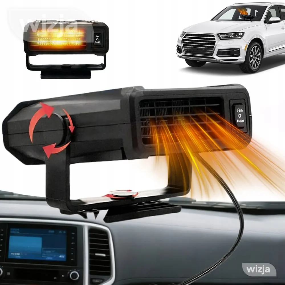 AUTOMOBILINIS ŠILDYTUVAS 12V 300W ŠILDYTUVAS STIKLŲ ATITIRPINTOJAS GREITAS