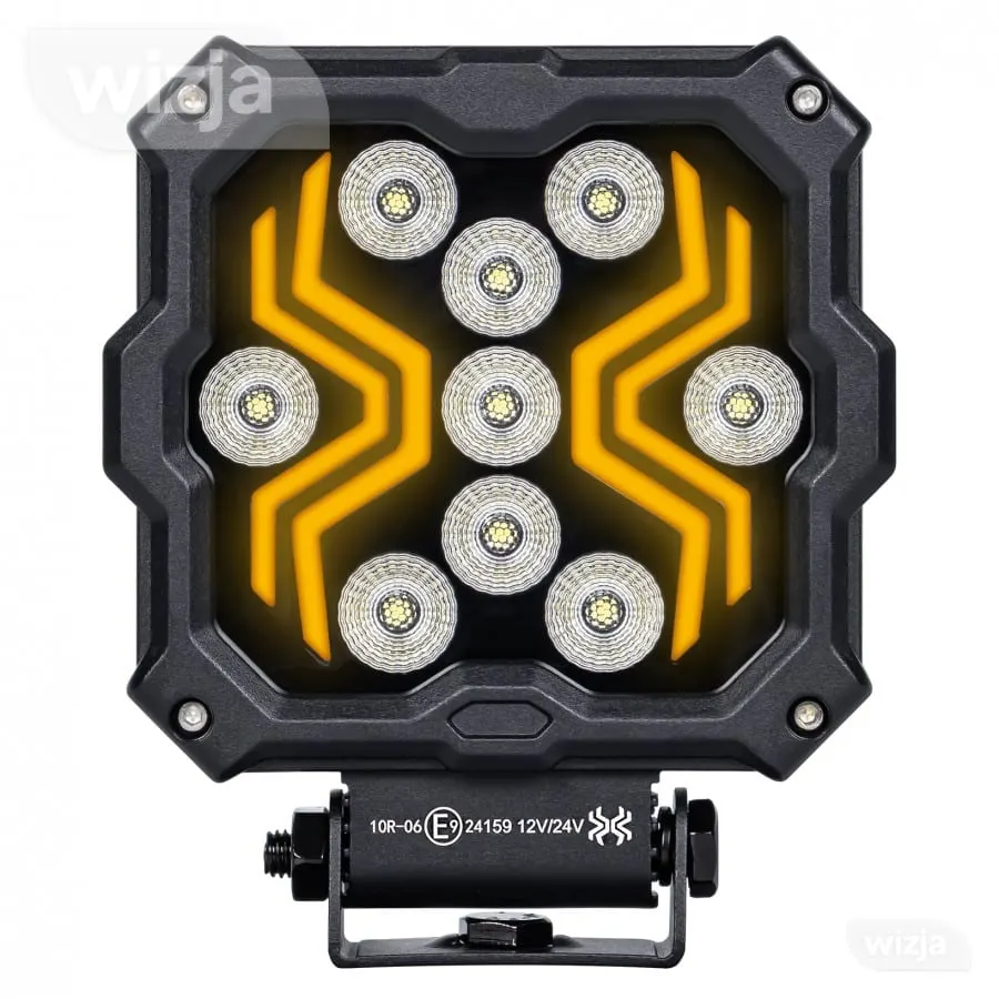 DARBO ŽIBINTAS X-SPIDER 2 9xLED HALOGENINIS PAPILDOMAS PRIEKINIS ŽIBINTAS GALINGAS GABARITINIS L0195