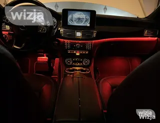 Salono apšvietimas Ambient automobilio LED RGB 7 m su programėle ir pulteliu AKC-395 – nuotrauka 9