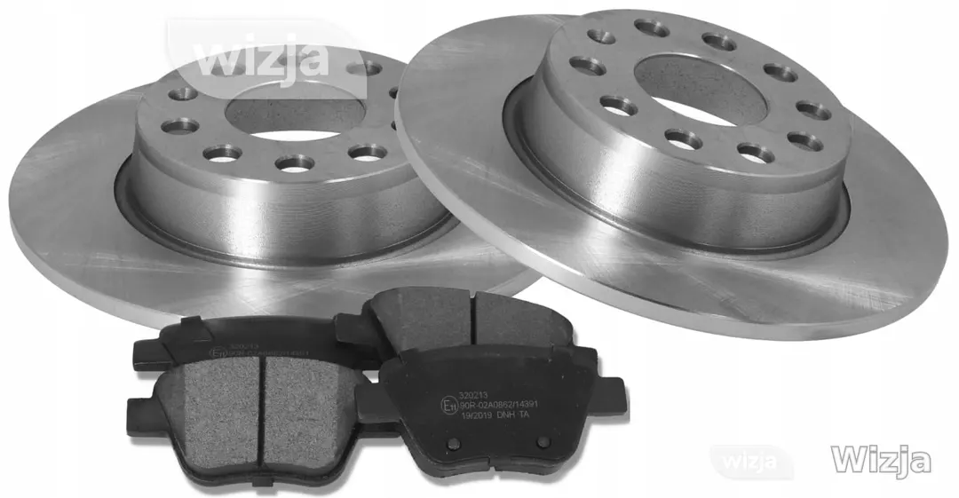 Stabdžių diskai x2 + kaladėlės galas A3 OCTAVIA II III GOLF 6 7 0 986 479 677