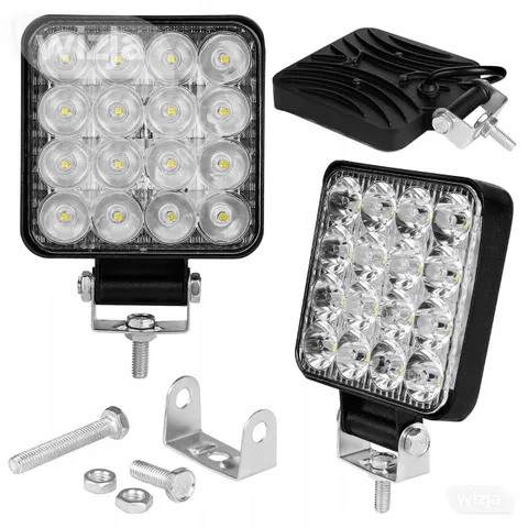 Darbo žibintas LED 48W HALOGENINIS prožektorius 12V 24V 16LED labai galingas