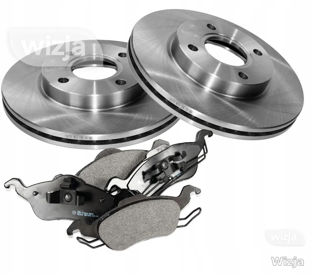 Stabdžių diskai x2 + kaladėlės FORD Focus MK1 Fiesta Fusion KA Mazda 2 002590x2