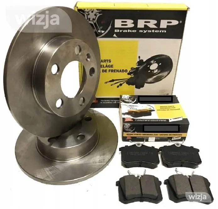 Diskų ir kaladėlių komplektas galas Audi A3 VW Golf 4 Polo Skoda Fabia Octavia 1 Leon Toledo 08.7165.1