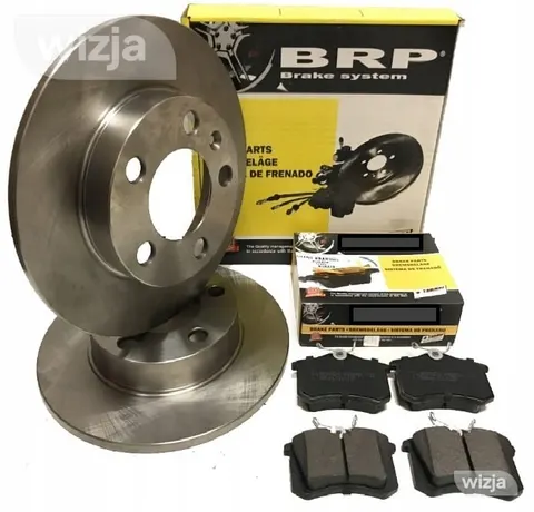 Diskų ir kaladėlių komplektas galas Audi A3 VW Golf 4 Polo Skoda Fabia Octavia 1 Leon Toledo