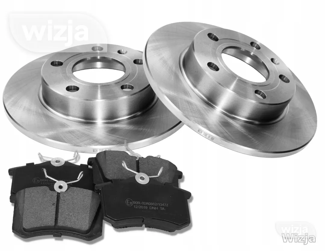 Stabdžių diskų ir kaladėlių komplektas x2 galas AUDI A4 B6 B7 EXEO 245x10 mm 004778x2