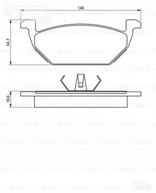 Bosch 0 986 424 364 stabdžių kaladėlių rinkinys, diskiniai stabdžiai 0986424364 – nuotrauka 4