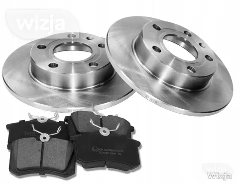 Stabdžių diskai x2 + kaladėlės galas AUDI A4 B6 B7 SEAT EXEO 245x10mm