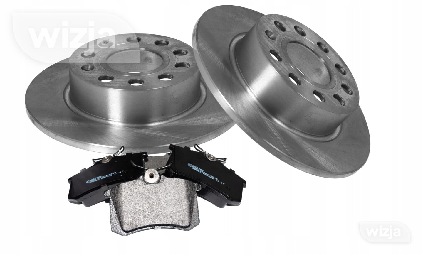 Diskų ir kaladėlių komplektas x2 galas Audi A3 OCTAVIA II Seat Toledo Leon VW Golf V VI