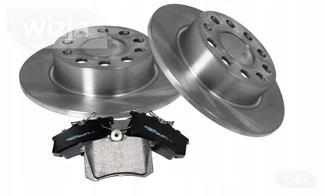 Diskų ir kaladėlių komplektas x2 galas Audi A3 OCTAVIA II Seat Toledo Leon VW Golf V VI 029970