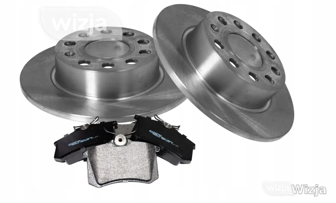 Komplektas: diskai x2 + kaladėlės galas Audi A3 OCTAVIA II Seat Toledo Leon VW Golf V VI 029970