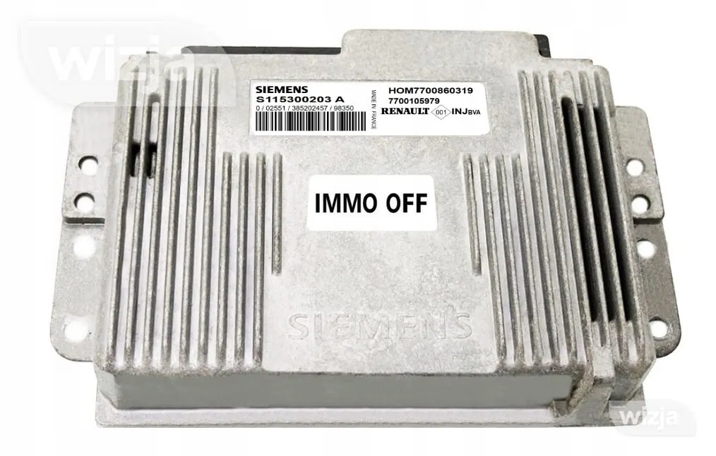 KOMPIUTERIS ECU RENAULT 1.6 S115300203A HOM7700860319 IMMO OFF