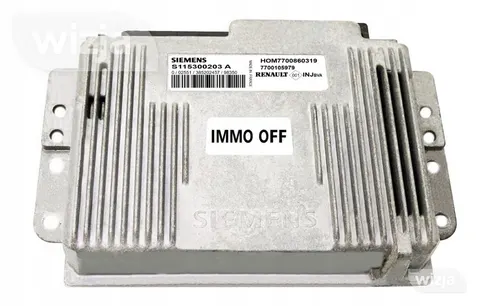KOMPIUTERIS ECU RENAULT 1.6 S115300203A HOM7700860319 IMMO OFF