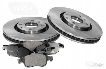 Diskų ir kaladėlių komplektas x2 priekis Citroen C4 C5 307 308 XSARA PARTNER