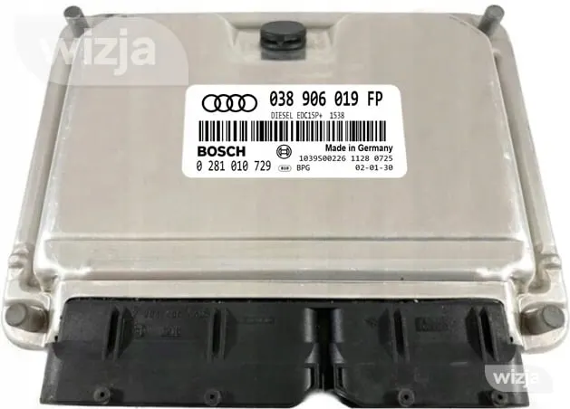 Variklio valdiklis ECU AUDI A4 038906019FP 0281010729 IMMO OFF