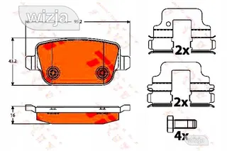 Stabdžių kaladėlių komplektas 0 986 494 214 – nuotrauka 12