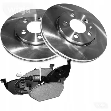 Diskų ir kaladėlių komplektas x2 priekis Audi A3 8L Seat Skoda Octavia I Volkswagen Golf IV