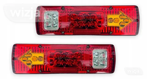 Galiniai LED žibintai - 19 vnt. LED priekaba priekabėlė krovininis - rinkinys 2 vnt.